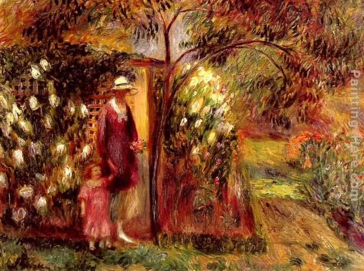 Two In A Garden painting - William Glackens Two In A Garden art painting
